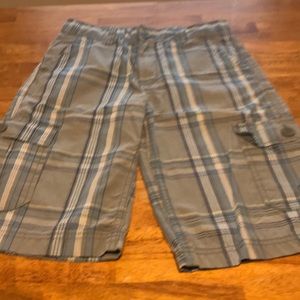 Boys Levi’s Blue Plaid Shorts